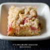 Rhubarb & Ginger Crumb Bars - Eat Make Read