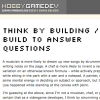 HobbyGameDev - Think by Building / Build to Answer Questions