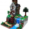 Lego Waterfall house